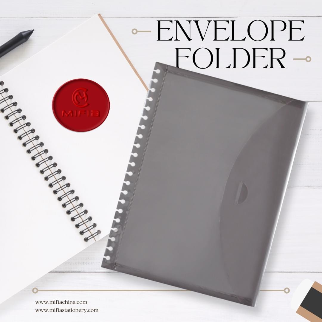 MFO-1039 Removable Envelope Folder with Insert Closure & Detachable Binder Holes | MIFIA Stationery
