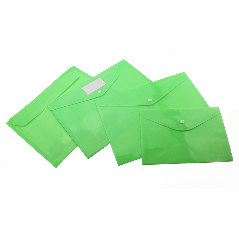 Solid PP Envelope Folder Set with Various Styles | MIFIA Stationery