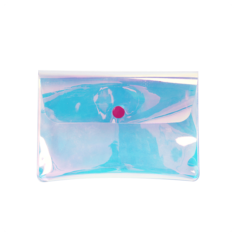 MFO-8101 PVC Metallized Rainbow Laser Envelope Folder with Metal Snap | MIFIA Stationery
