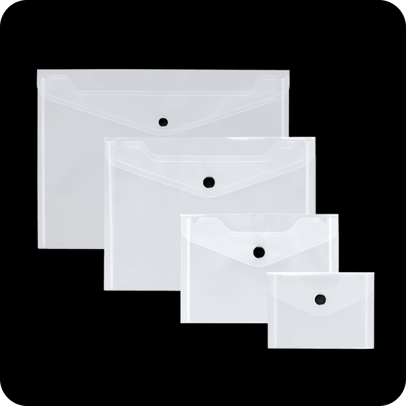 MFO-1062 PP Envelope Folder Set in A4/A5/A6/A7 Sizes | MIFIA Stationery