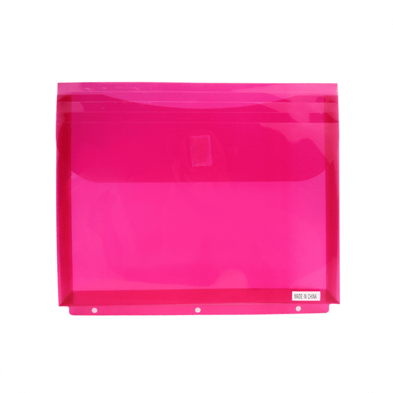 MFO-0213H File Envelope Folders with Hook & Loop Fastener and 3-Punched Holes | MIFIA Stationery