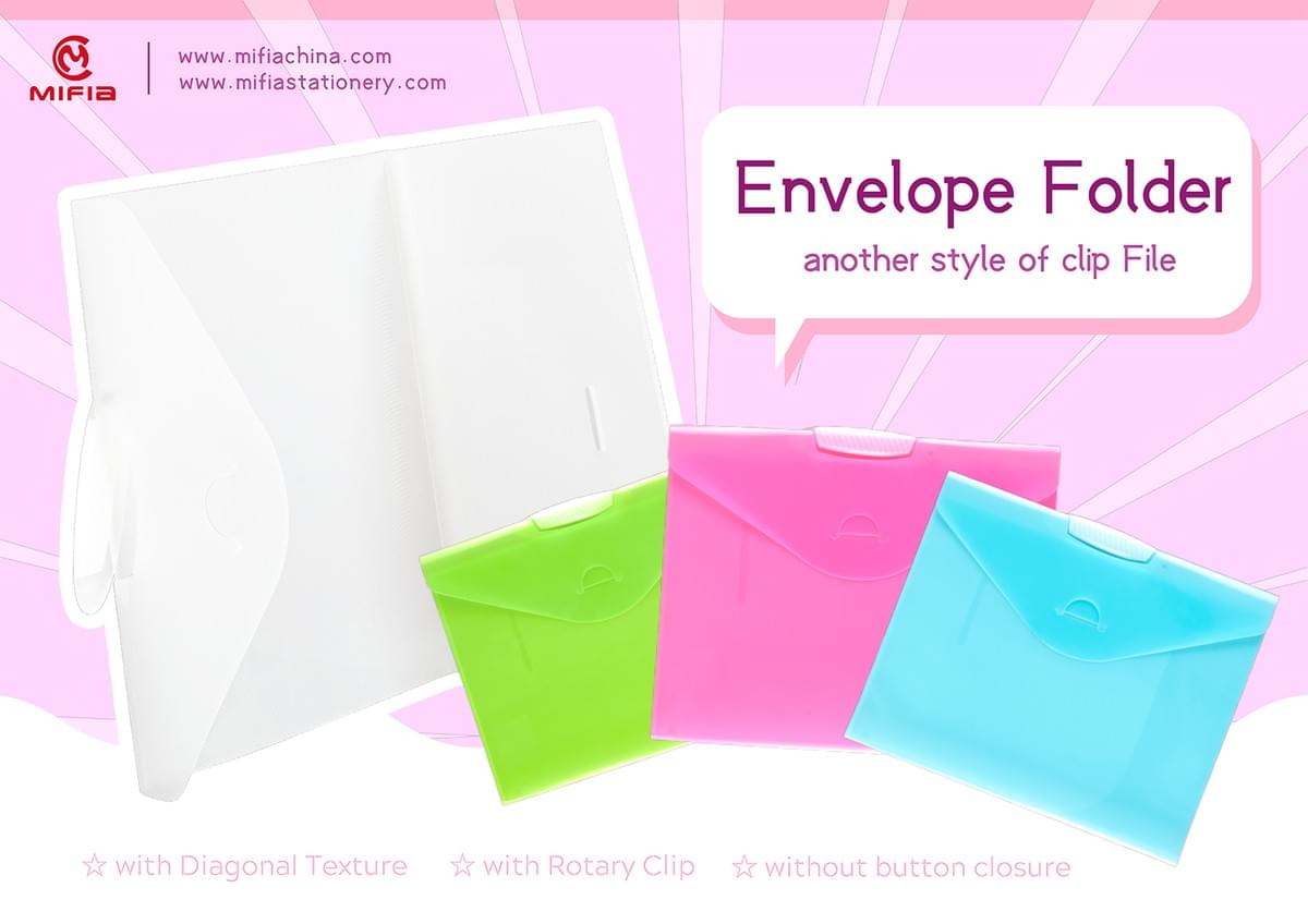 MFO-1014  PP Clip Folder with Rotate Clip | MIFIA Stationery