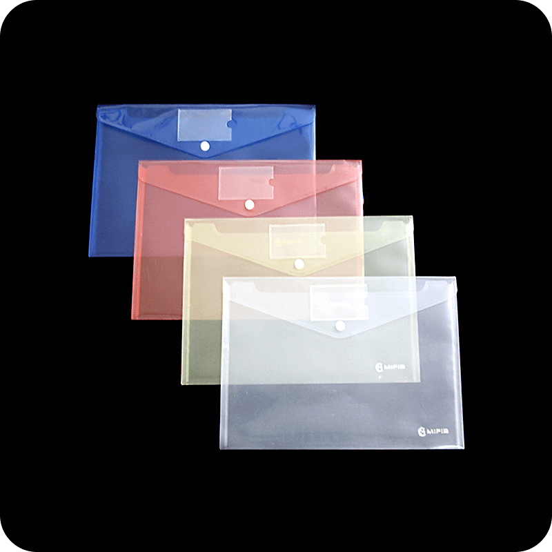  MFO-016Y Translucent PP Envelope Bag with Name Card Pocket | MIFIA Stationery