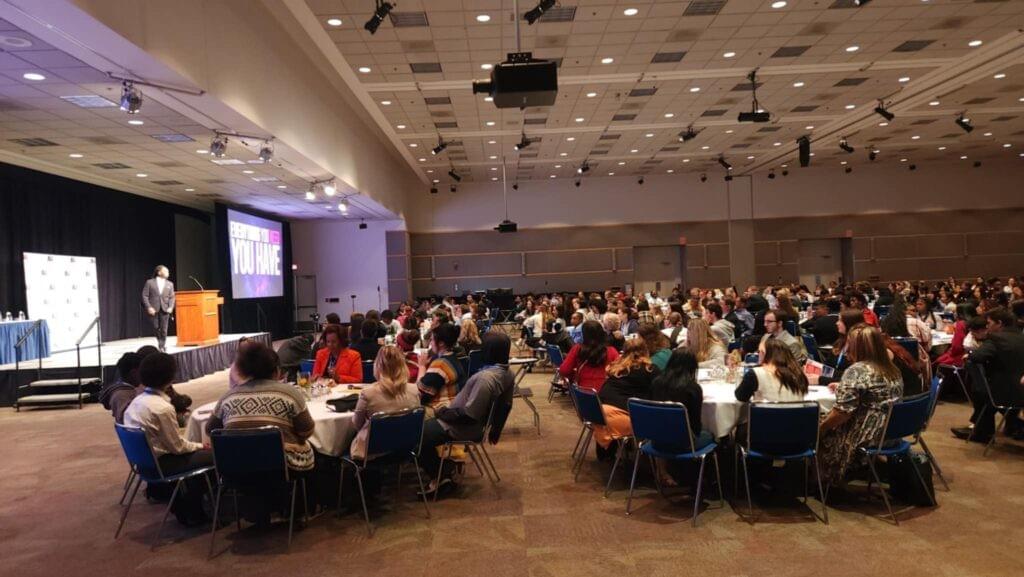 Maurice F. Martin — John S. Knight Center keynote Maurice F. Martin speaking to a conference audience at the John S. Knight Center