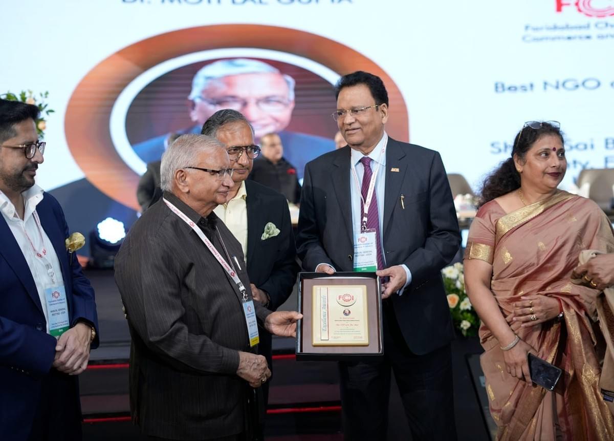 Sai Dham Gets 'Best NGO' Award by Faridabad Chamber of ...
