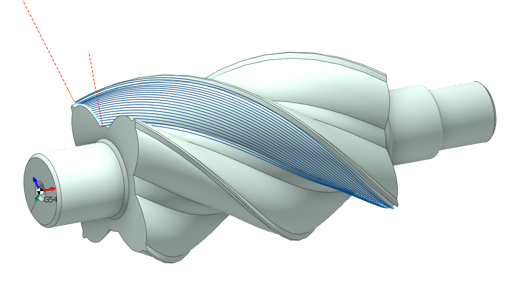 ENCY CAM 4軸同動精加工