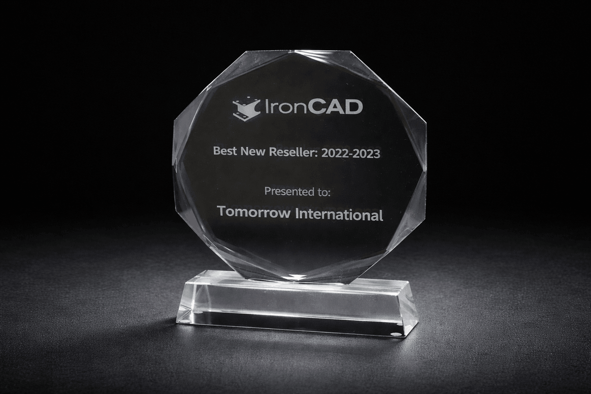 明日國際TMIC獲獎 IronCAD 銷售最佳新代理商殊榮