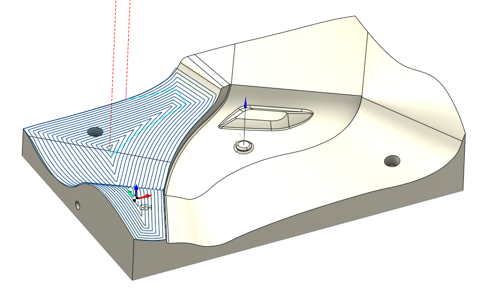 SprutCAM 3D等距加工