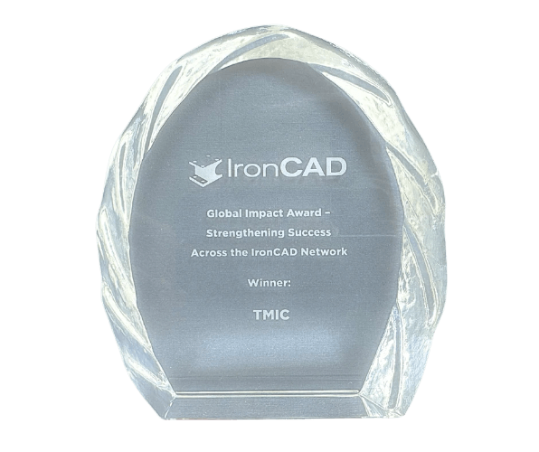 明日國際榮獲 IronCAD Global Impact Award 全球影響力獎，取得 IronCAD 官方全球最高榮譽，為台灣唯一獲獎代理與 IronCAD 台灣銷售冠軍。