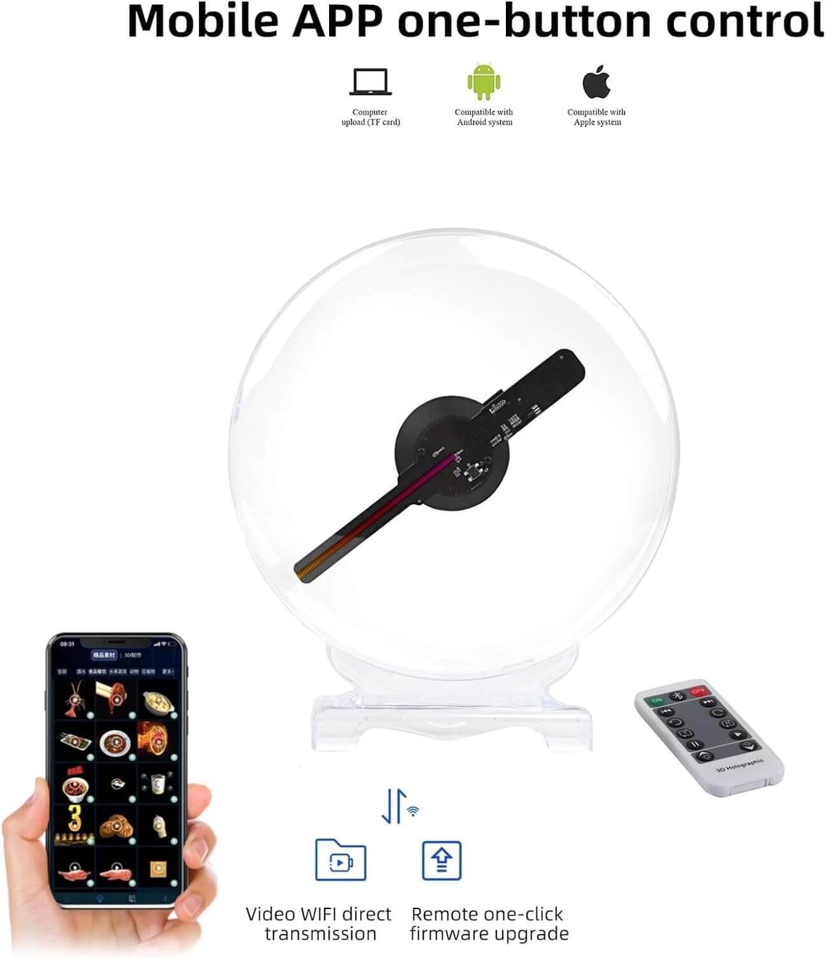 Fursol 42cm 3D hologram projector for advertising 