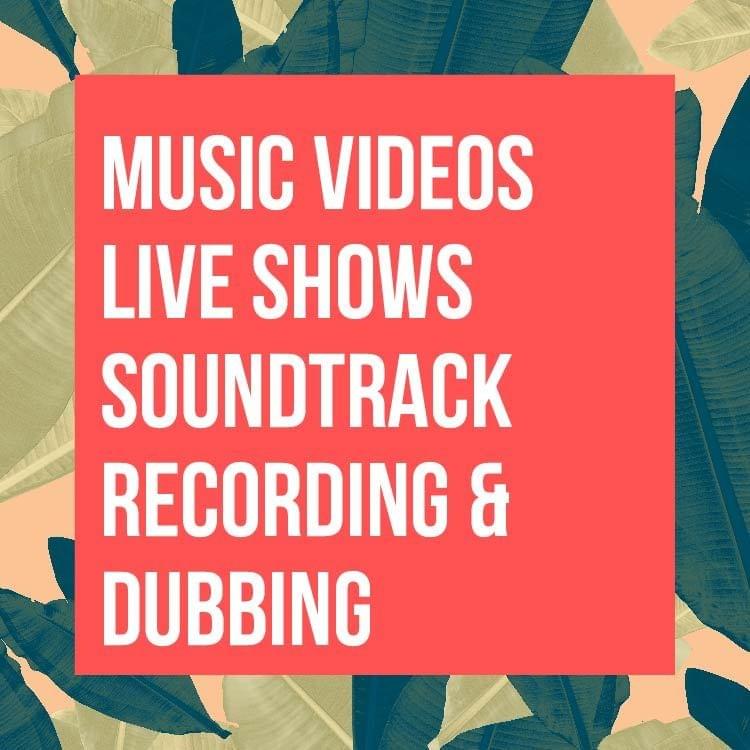 Music Videos, Live Performances, Soundtrack Recording, and Dubbing