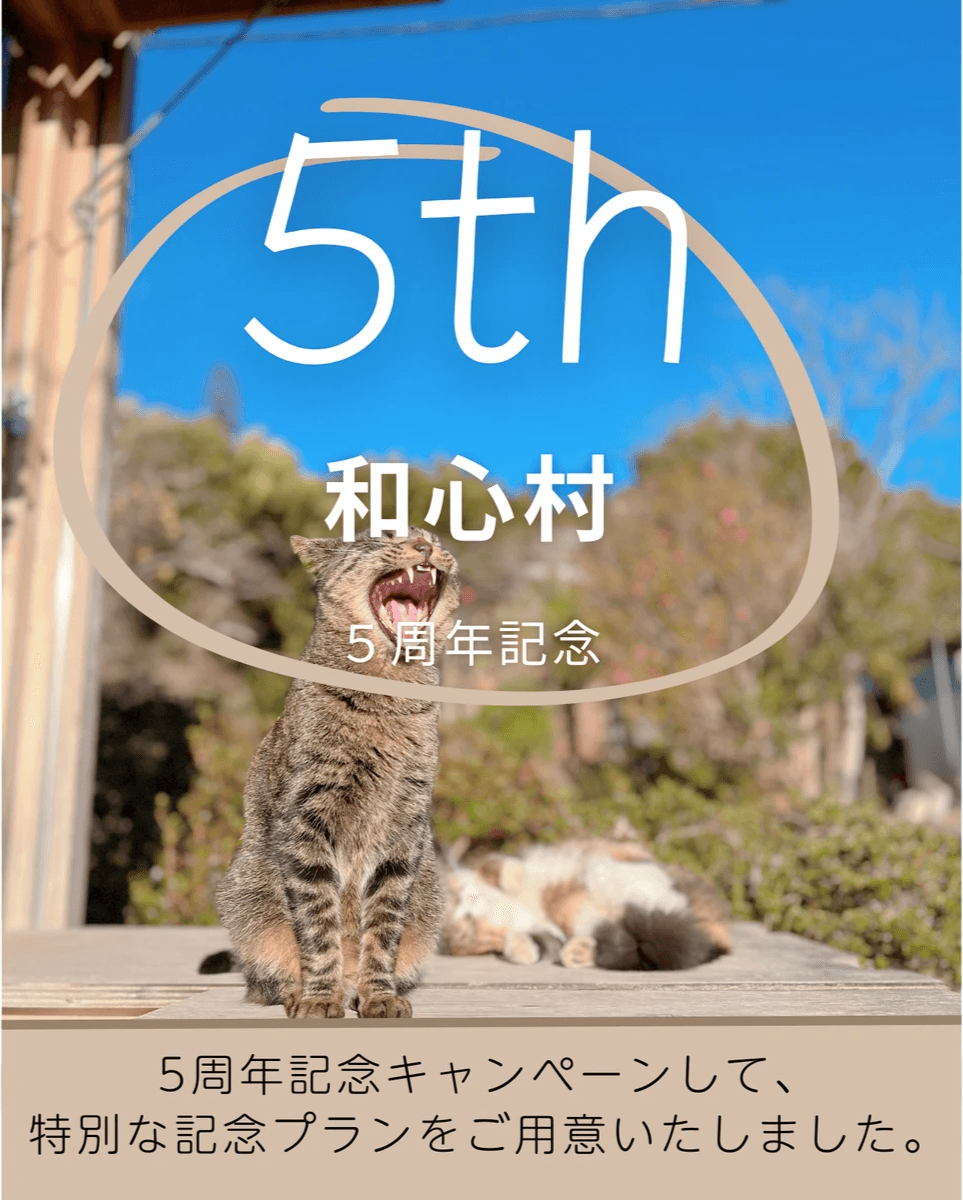 猫と暮らす古民家グランピング【和心村公式】|千葉富津・東京から1時間|サウナ&カフェも完備  千葉県富津市の豊かな自然に囲まれた和心村は、東京から車でわずか1時間、「人と動物と自然が調和する共生の村」をコンセプトにした唯一無二のグランピング