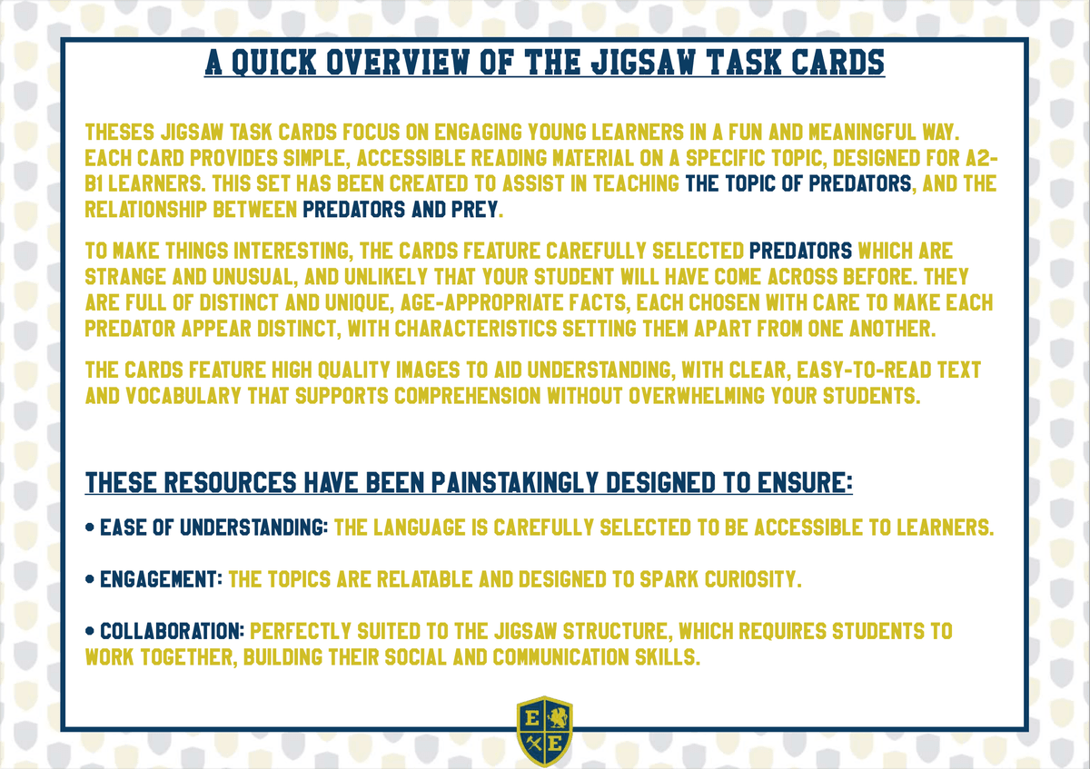 Unusual Food Jigsaw Reading Cards - Cooperative Learning Reading Activity and Task Cards