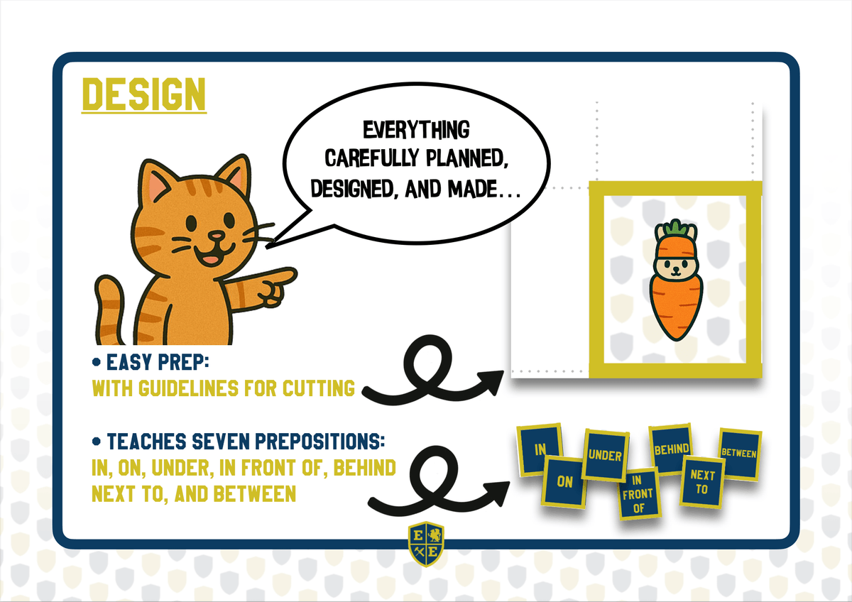 Prepositions of Place - Task Card Matching Activities