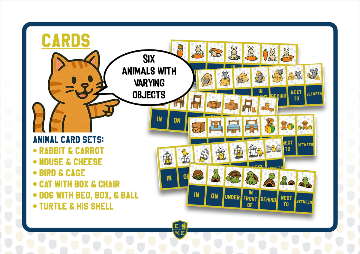 Prepositions of Place - Task Card Matching Activities