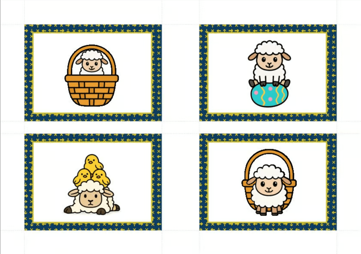 Easter Prepositions of Place - Q&A Trade Cards - Whole Class Mingle Activity