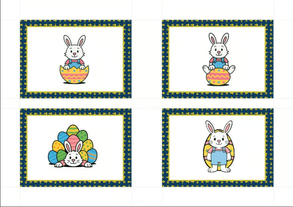 Easter Prepositions of Place - Q&A Trade Cards - Whole Class Mingle Activity