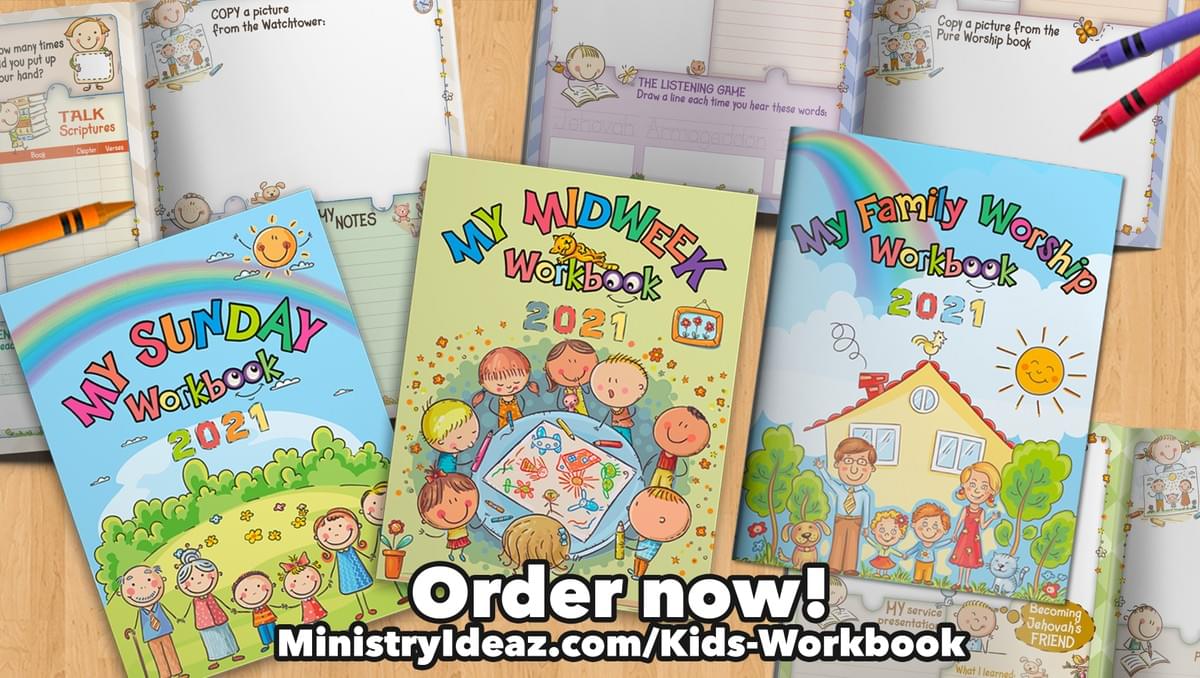 meeting notebook for Jehovah's Witness children