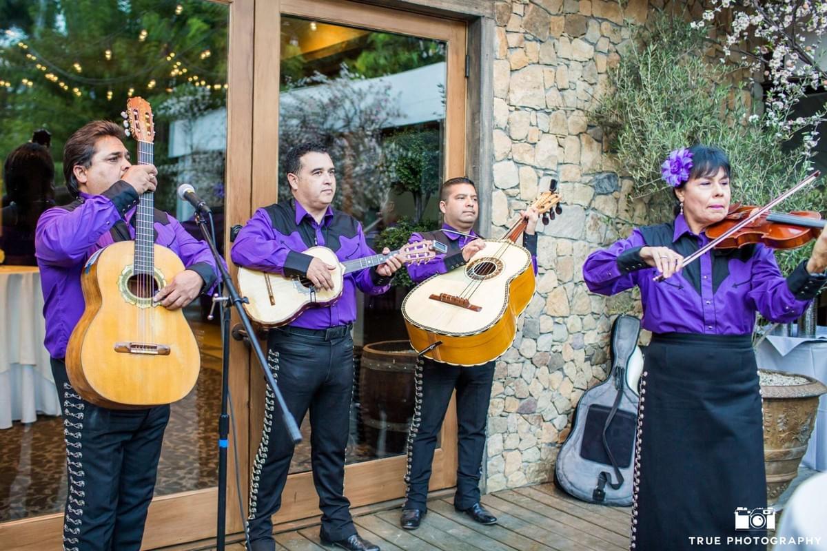 Mariachi band playing at Calamigos Ranch Pavilion
