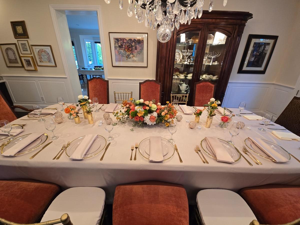 Dining room flower design for in the home