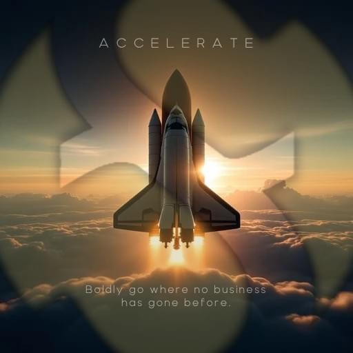 Strategic business value and revenue growth acceleration concept visualization