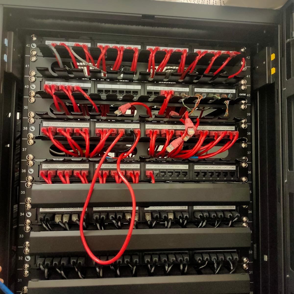 網絡佈線及機櫃佈置