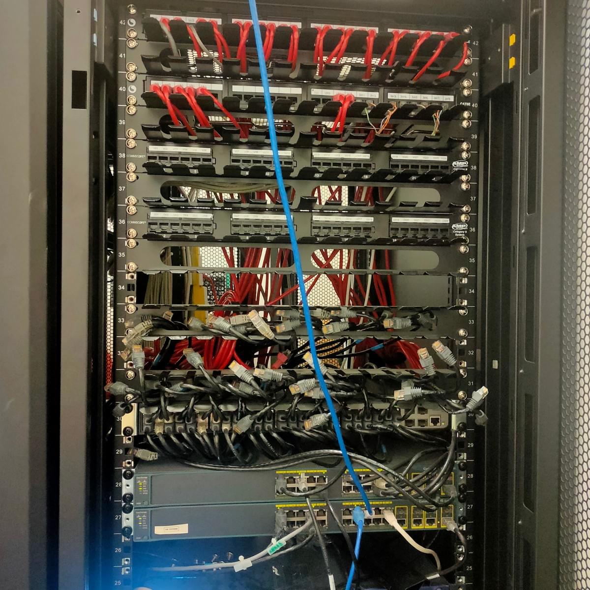 server rack install