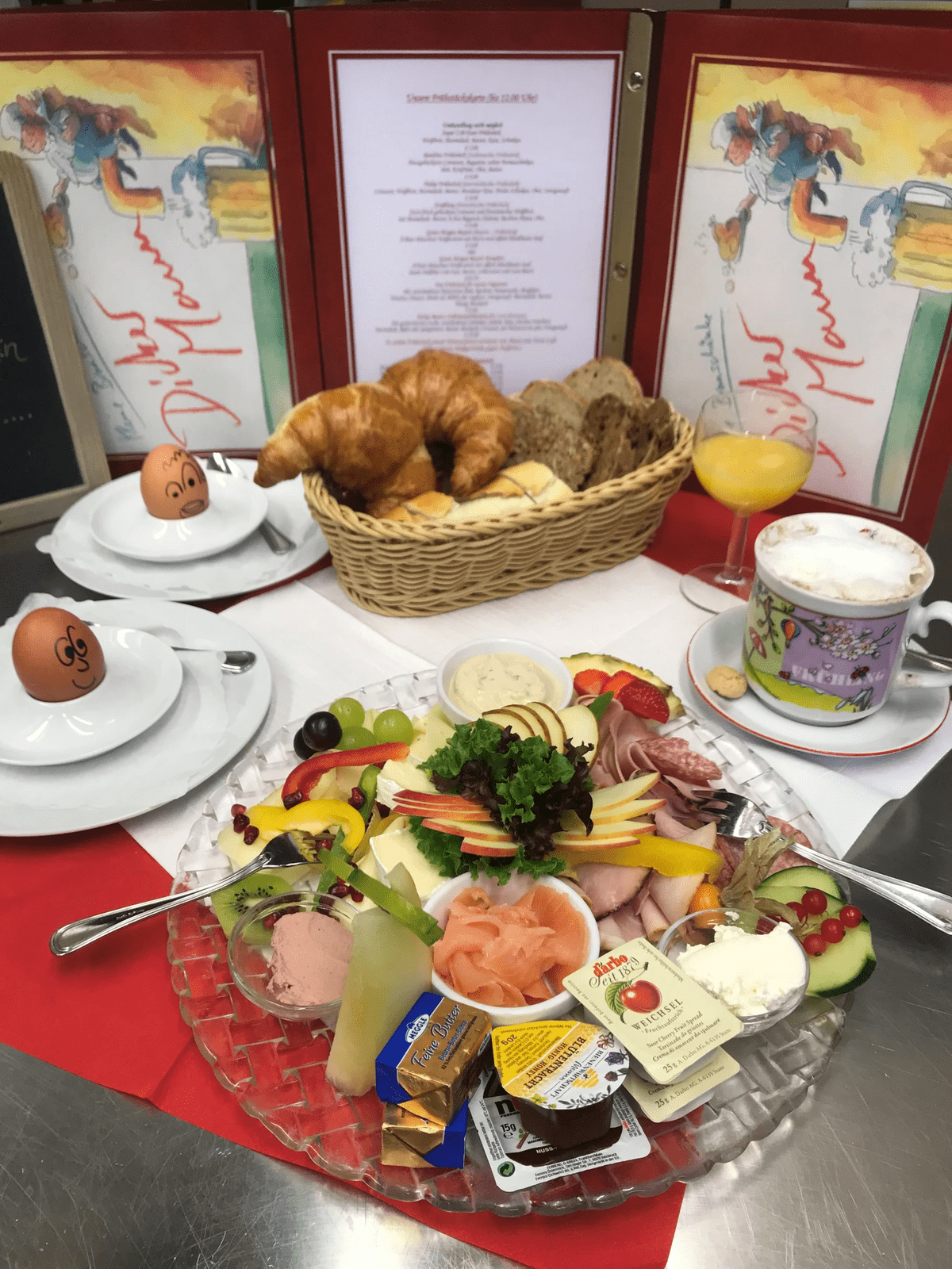 Frühstück Dicker Mann / Blauer Krebs