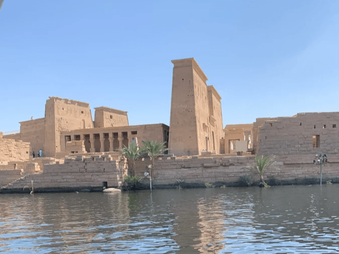 CulturesUncovered Brit Thompson Egypt fruit sailing the felucca on nile river sunset hieroglyphics hot air balloons and umbrellas in Luxor desert