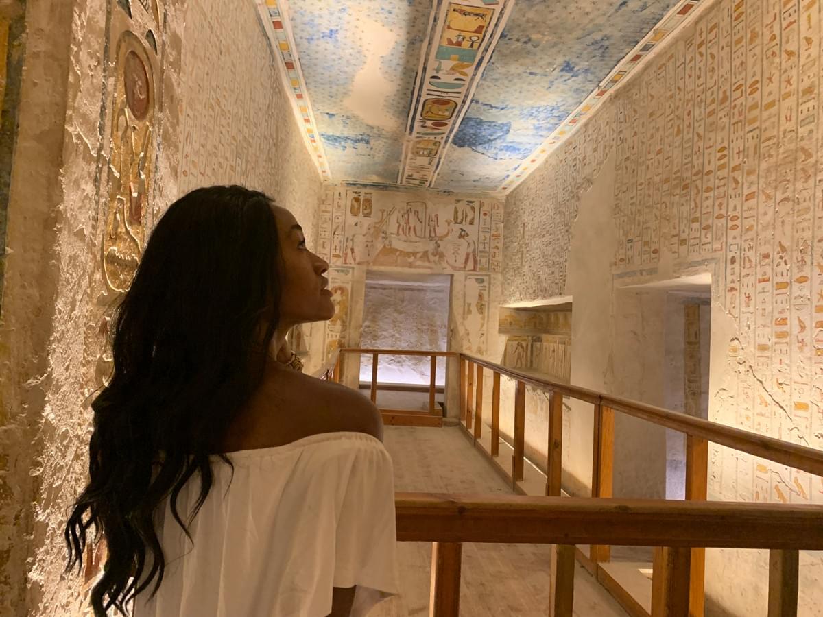 Cultures Uncovered Brit Thompson Valley of the Kings inside tomb