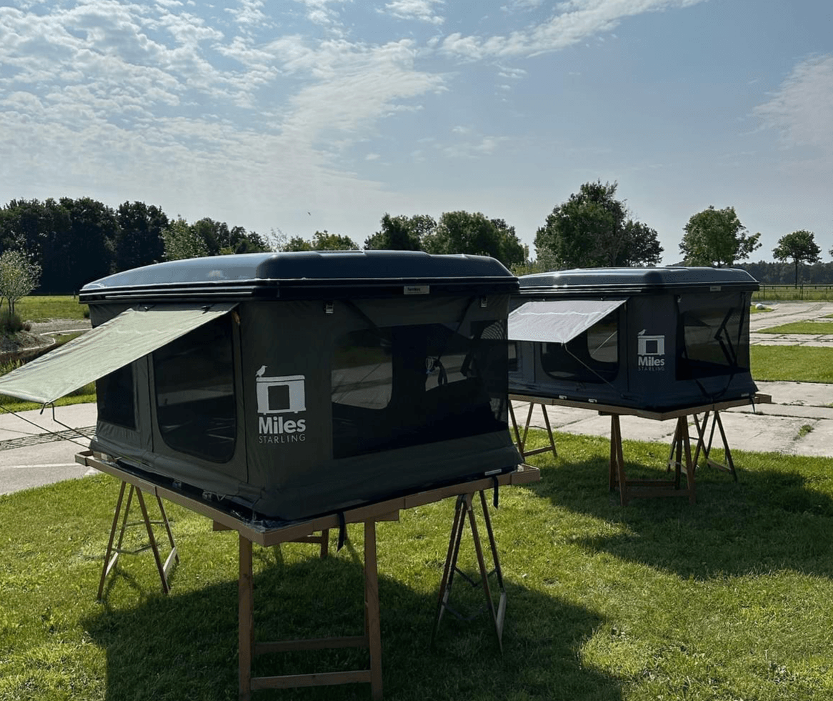 Hardshell daktent Miles Starling slaapzak 2 personen Hardshell daktent Miles Starling slaapzak 2 personen