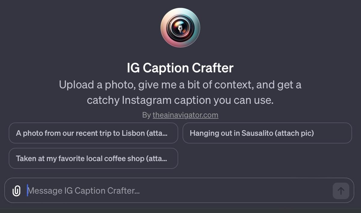 Instagram Caption Crafter GPT