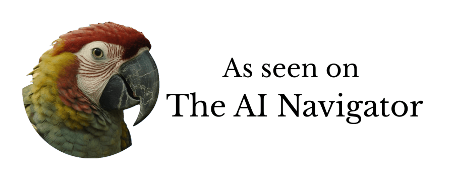 As seen on The AI Navigator badge - light version