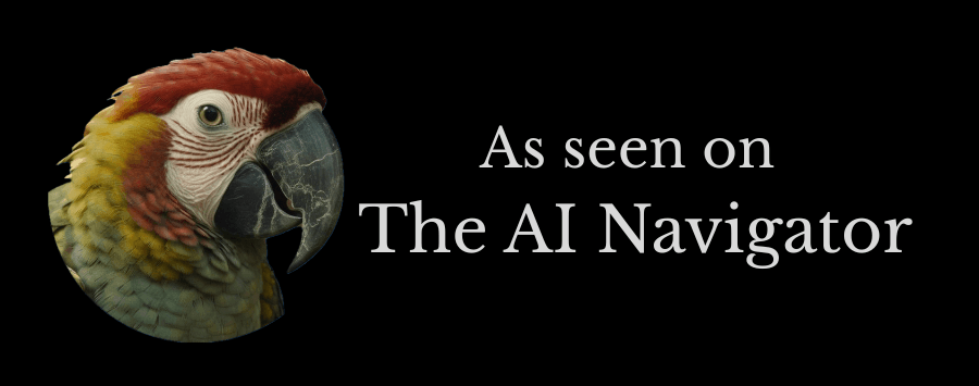 As seen on The AI Navigator badge - dark version