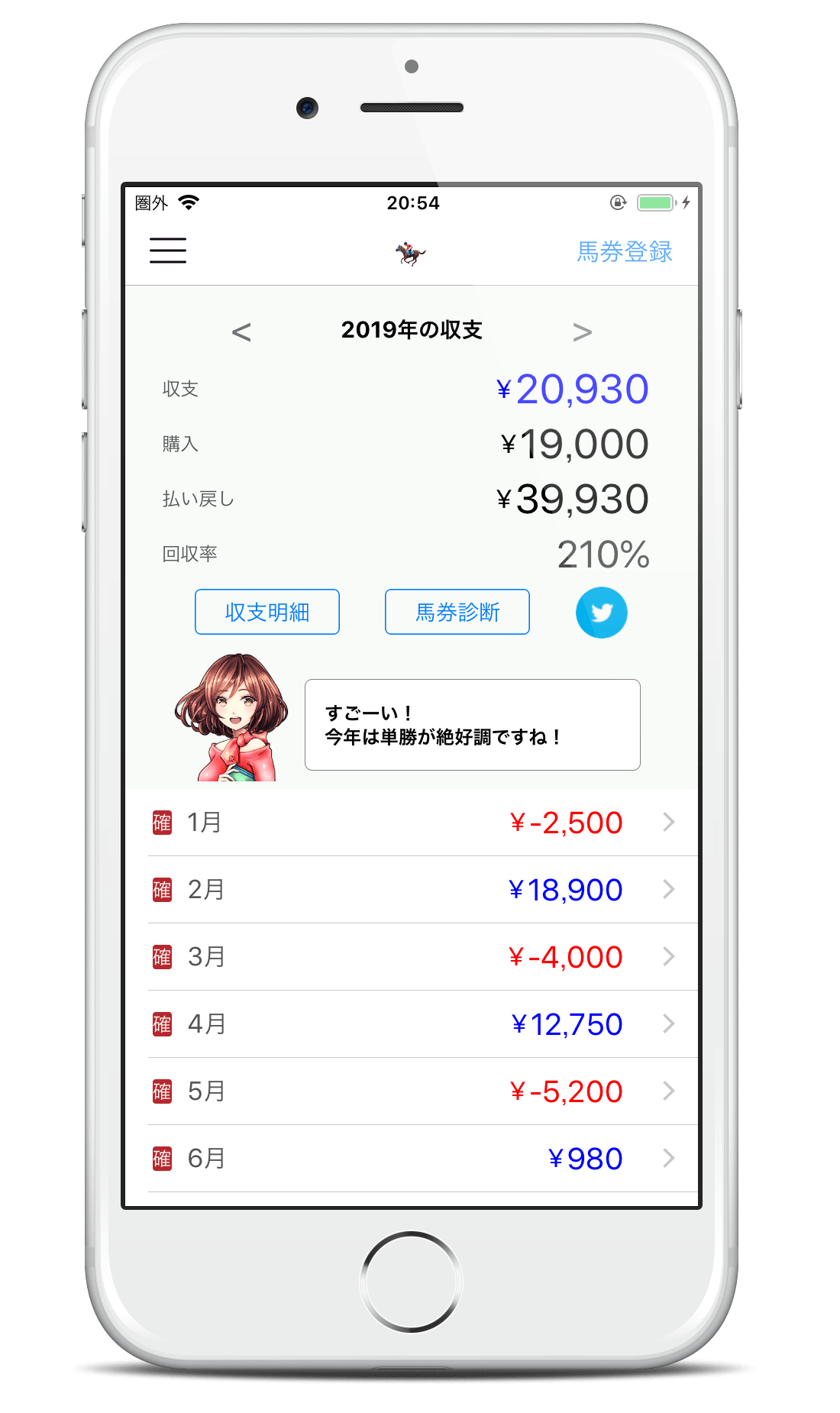 馬券簿 アプリで競馬の収支を楽々管理 On Strikingly