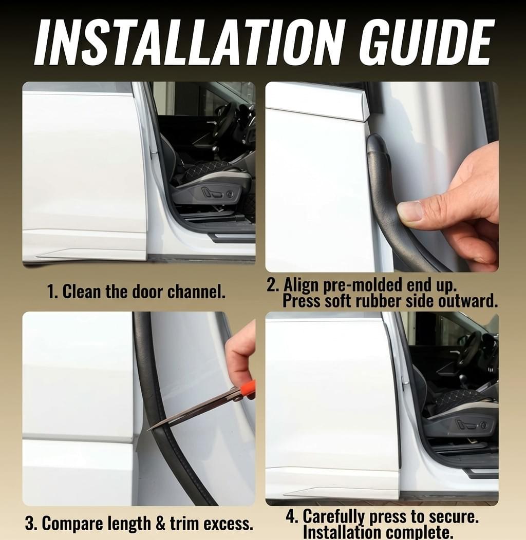 CARGEAR Precision Pro-Seal™ Complete Car Door Rubber Seal & Soundproofing Kit
