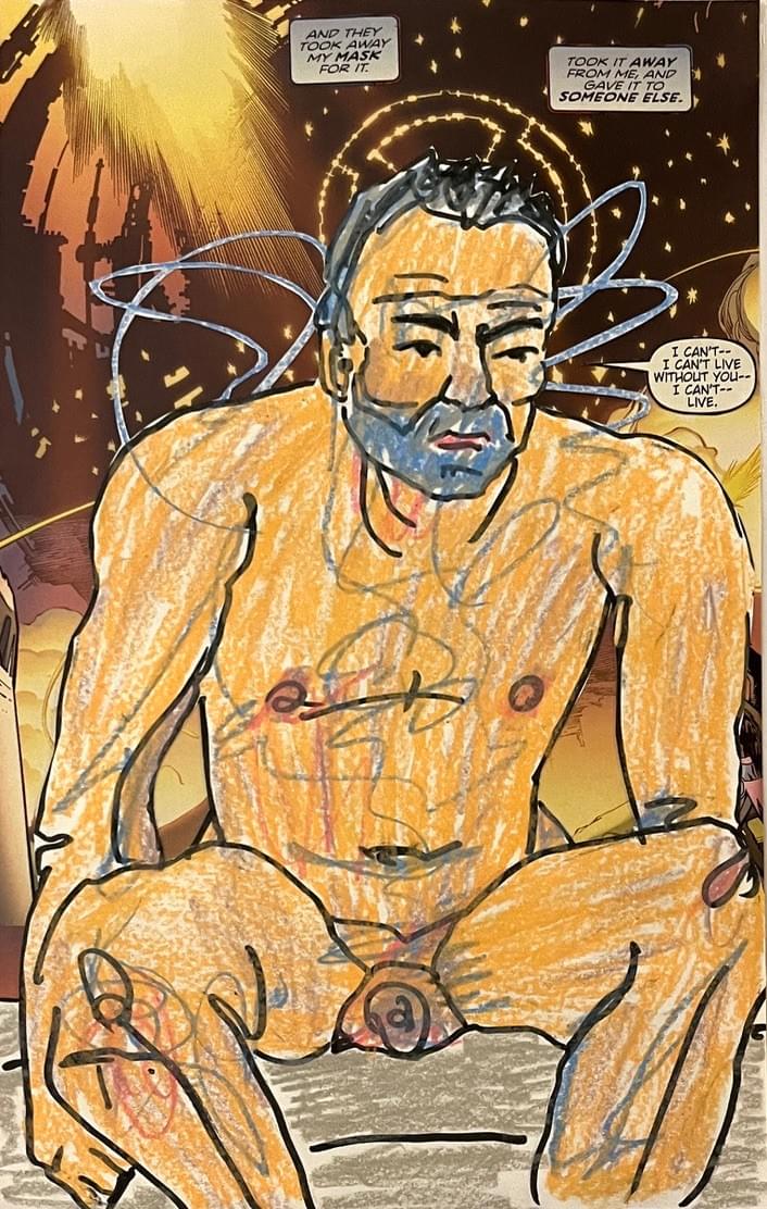 Paper collage, contemporary, comic book, life drawing, nudes, bodies, fine art