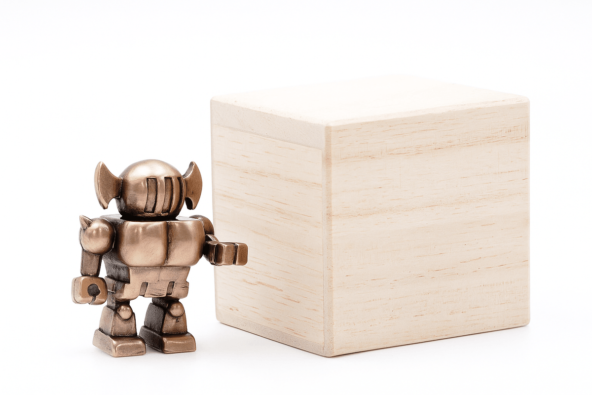 Bronze incense stick holder on lacquer tray — evoking Japanese incense ceremony.