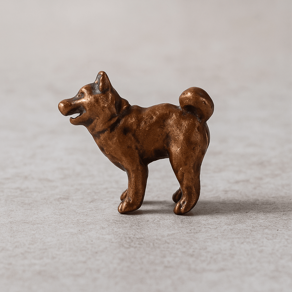 Small-scale incense holder in raw bronze — made by Kyoto-based metal artisans.