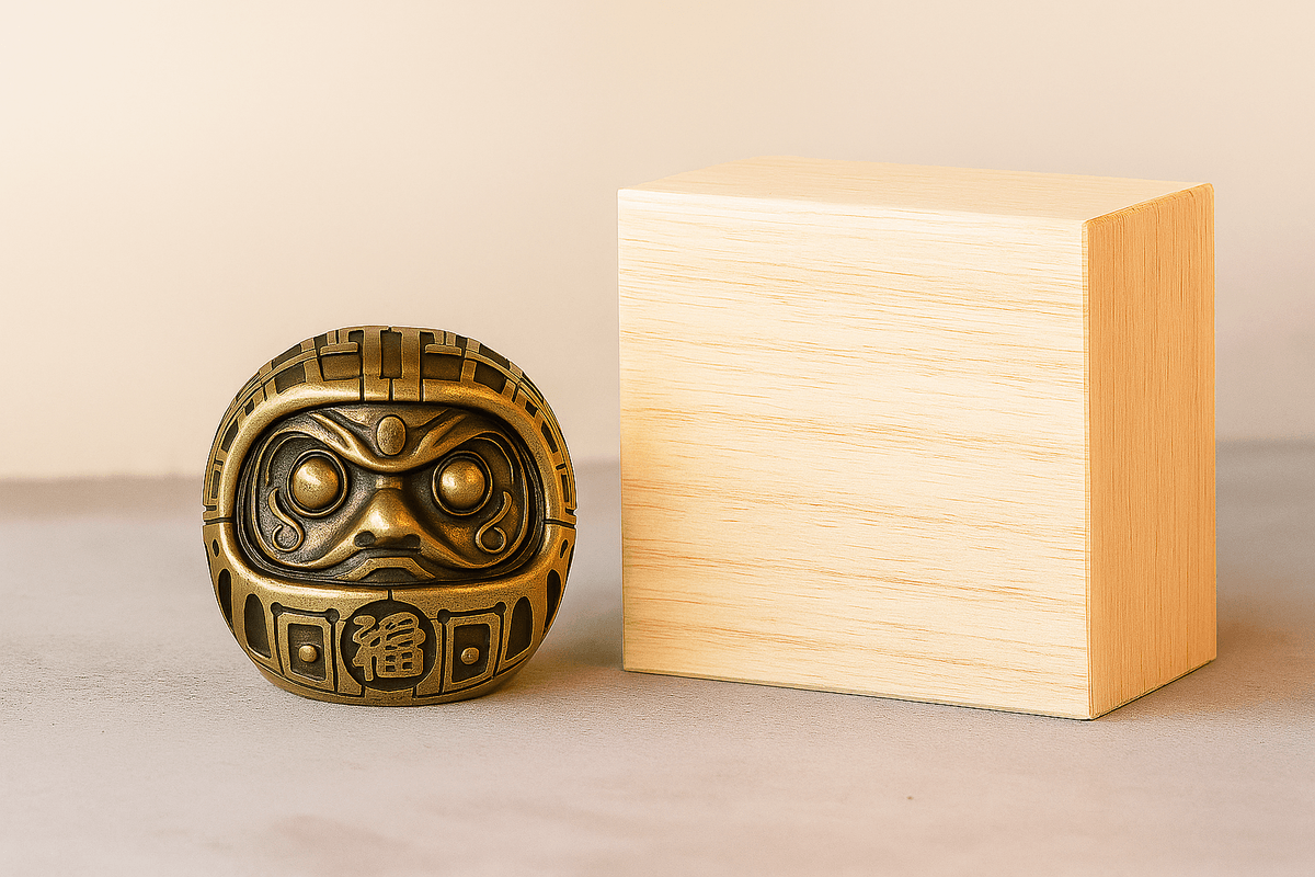 Small brass incense cup with dotted perforations, blending form and function.