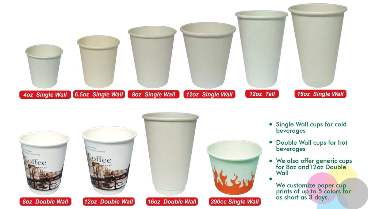 Paper Cups supplier and manufacturer in the Philippines