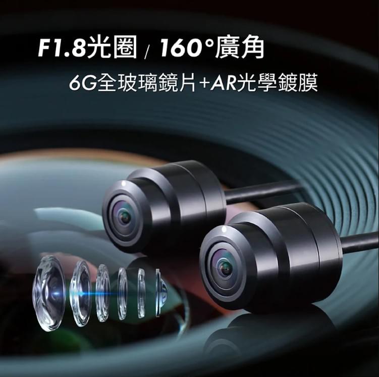 Polaroid MS279WG 機車行車記錄器｜雙鏡頭1080P｜IP67防水｜Wi-Fi連線｜GPS定位｜TS碼流｜2.7吋LCD螢幕