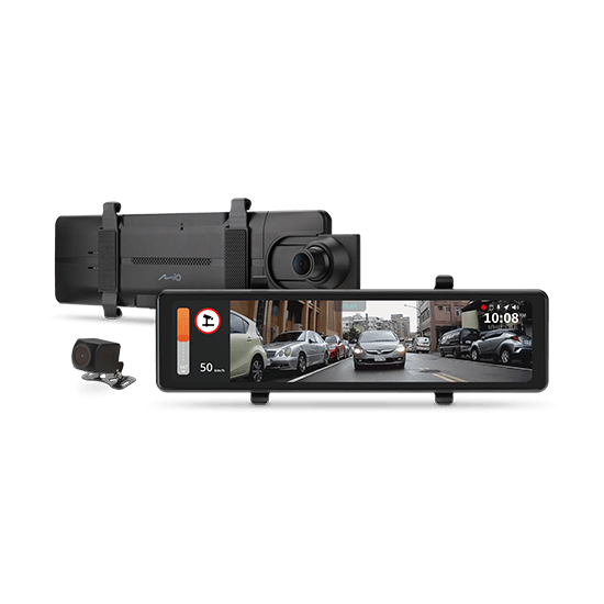 Mio MiVue™ R810D 星光級4K後視鏡雙鏡頭 GPS行車記錄器｜Sony 800萬畫素｜11.26吋觸控螢幕｜安全預警｜SuperMP4｜Type-C供電