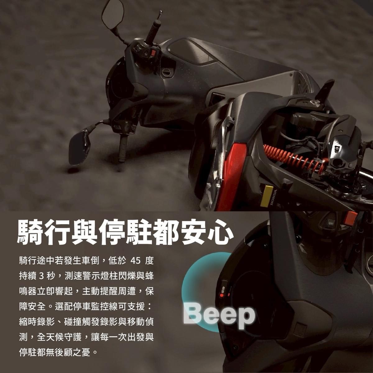 Polaroid MS283WGS 機車行車記錄器｜前後雙鏡1080P HDR｜IP67防水｜WiFi連線｜支援GPS測速警示燈柱