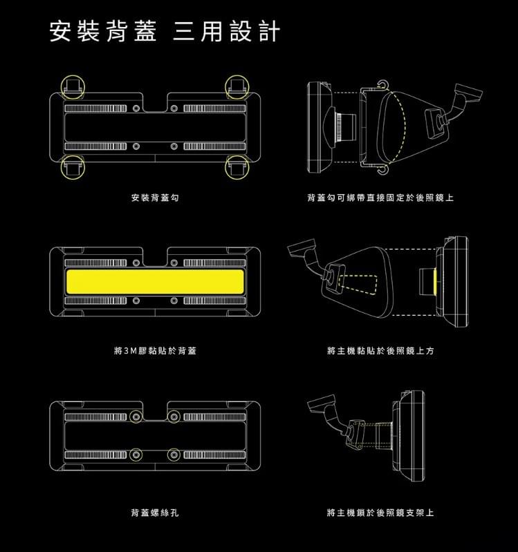 Polaroid DS1103WGS HDR夜視電子後視鏡行車記錄器｜前2K+後1080P｜GPS測速提醒｜WiFi連線｜Sony STARVIS感光元件｜11.88吋防眩IPS螢幕