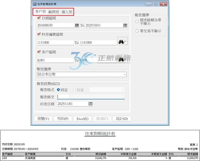有效追溯每一筆帳款的沖銷進度