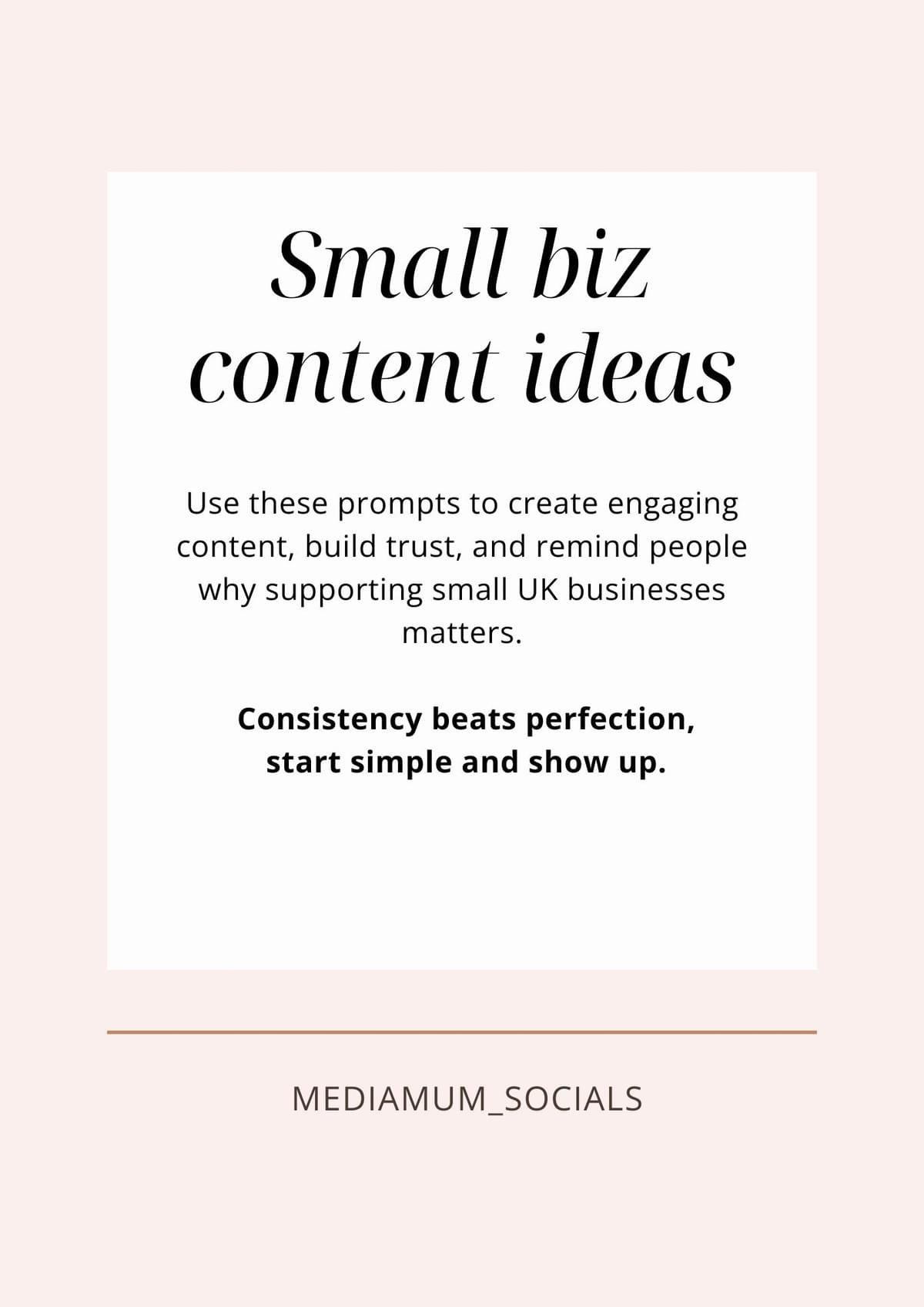 30 Content Ideas ANY Small Biz can use