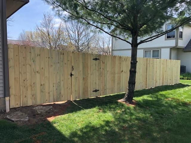 cedar privacy fence in delaware ohio
