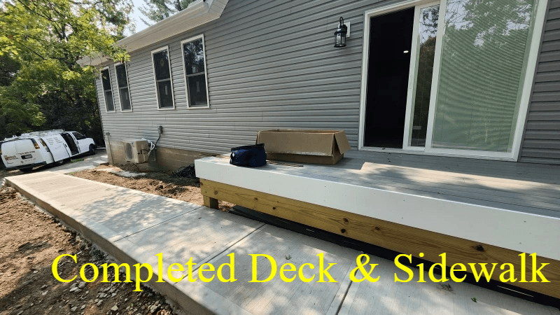 completed deck and sidewalk room addition orient ohio completed deck and sidewalk room addition orient ohio