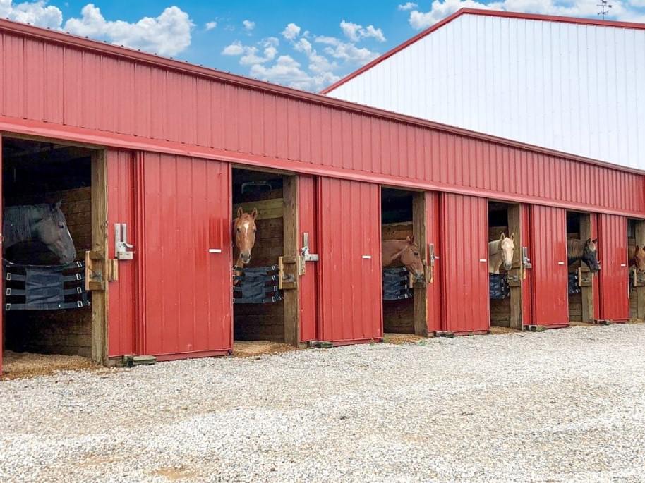 stall barn construction company | livestock shelter | loafing sheds | hay and feed storage buildings